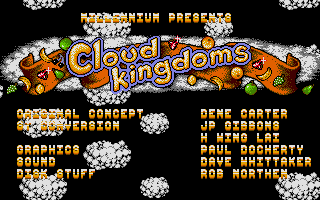 Cloud Kingdoms (Atari ST) screenshot: Title screen