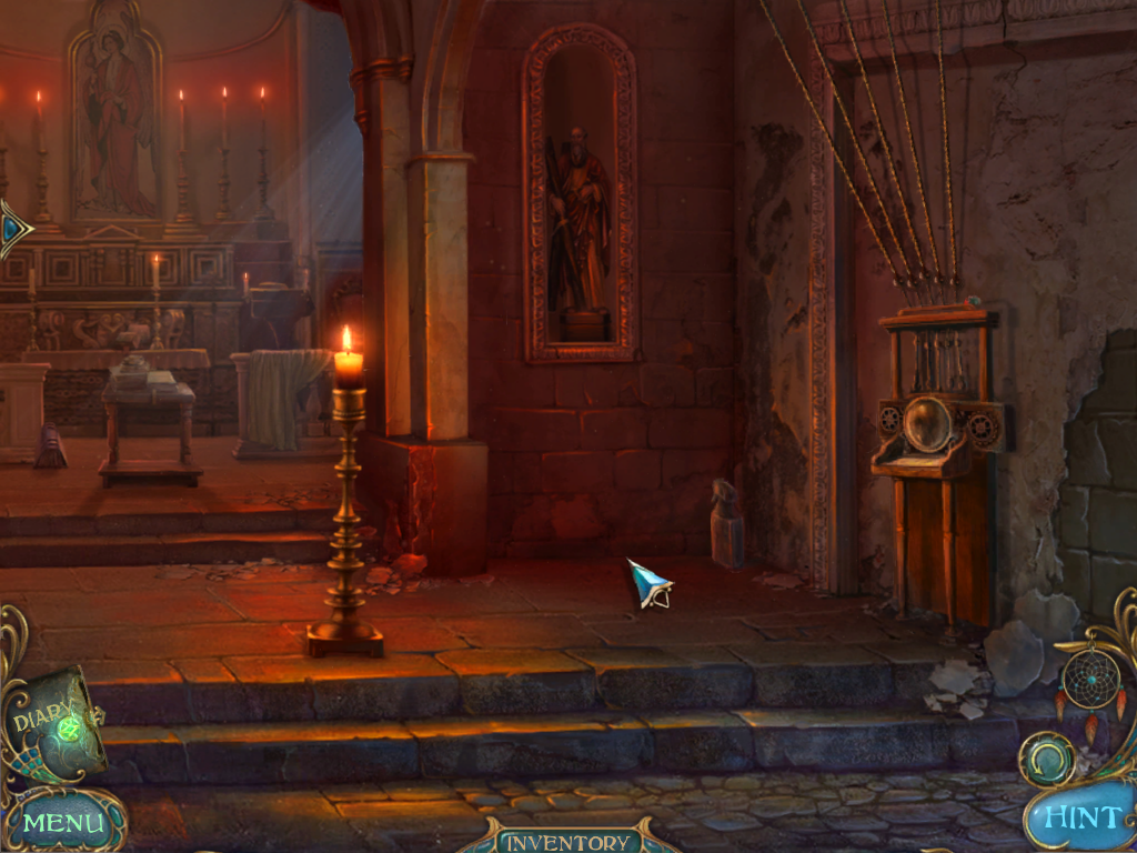 Dreamscapes: The Sandman (Windows) screenshot: Inside the church