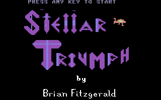 Stellar Triumph (Commodore 64) screenshot: Title screen