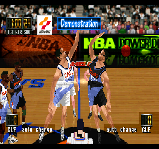 NBA in the Zone '98 (PlayStation) screenshot: Demonstration.