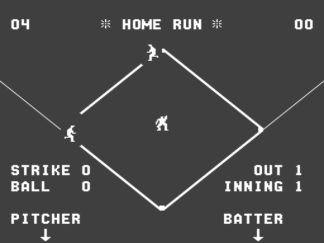 Flyball (Arcade) screenshot: Grand Slam Home run!