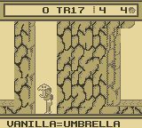 David Crane's The Rescue of Princess Blobette Starring A Boy and his Blob (Game Boy) screenshot: Vanilla = Umbrella