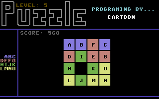Puzzle (Commodore 64) screenshot: Level 5