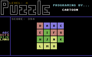 Puzzle (Commodore 64) screenshot: Level 4