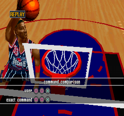 NBA in the Zone '99 (PlayStation) screenshot: Replay.