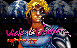 Violent Vengeance: The Universe Hero (DOS) screenshot: Title screen (Korean release)