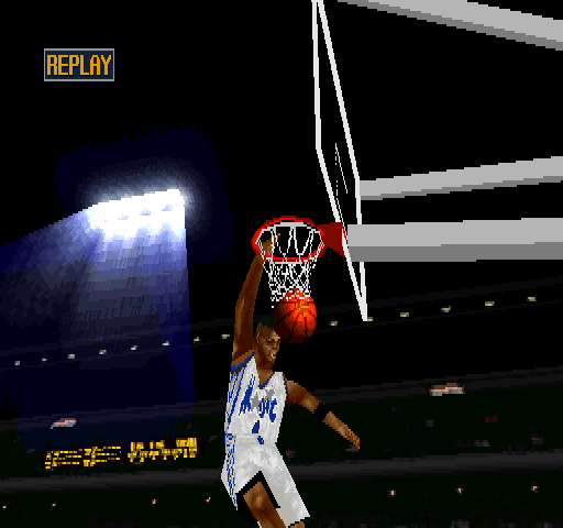 NBA in the Zone '99 (PlayStation) screenshot: Replay.