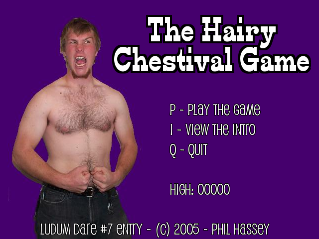 The Hairy Chestival Game (Windows) screenshot: Start menu