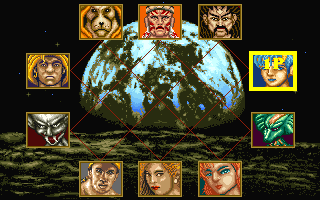 Violent Vengeance: The Universe Hero (DOS) screenshot: Pick your fighter (Korean release)