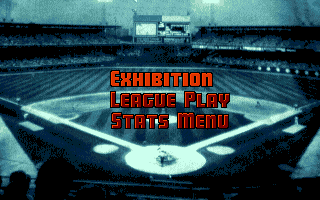 Bo Jackson Baseball (Amiga) screenshot: Main Menu.