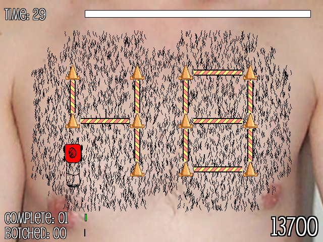 The Hairy Chestival Game (Windows) screenshot: Level 3 layout