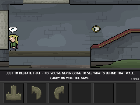 Inquisitive Dave (Browser) screenshot: The game can be pretty straightforward sometimes.