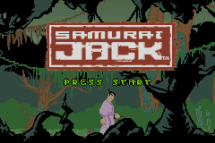 Samurai Jack: The Amulet of Time (Game Boy Advance) screenshot: Title screen
