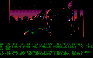 Robozone (Atari ST) screenshot: Game over