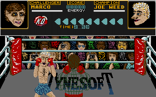 Seconds Out (Amiga) screenshot: First opponent