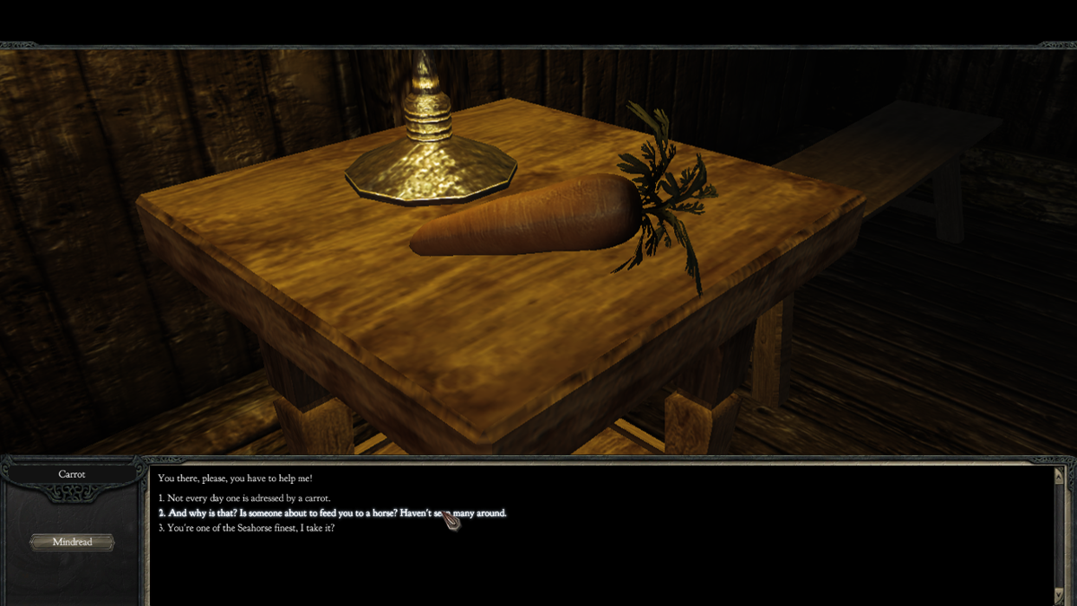 Divinity II: Flames of Vengeance (Windows) screenshot: There are some suspicious characters in this game.
