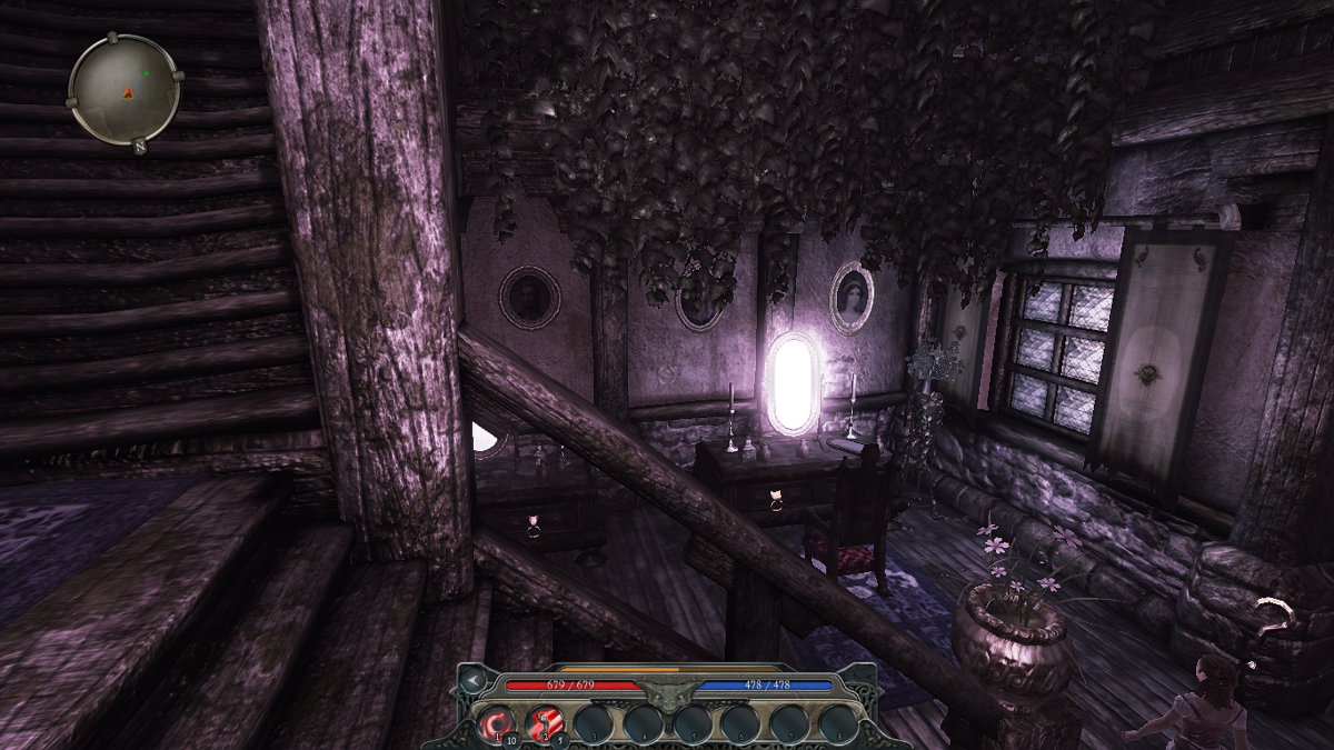 Divinity II: Flames of Vengeance (Windows) screenshot: The houses in Aleroth are nicely decorated.