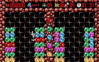 Gem'X (Atari ST) screenshot: An early level