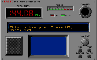 Chase H.Q. (Atari ST) screenshot: Getting your orders