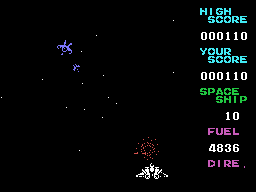 Zexas (MSX) screenshot: Enemy destroyed