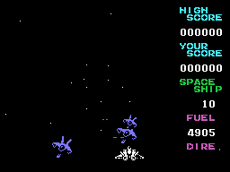 Zexas (MSX) screenshot: Enemy moving close