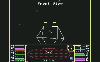Elite (Commodore 64) screenshot: The space station
