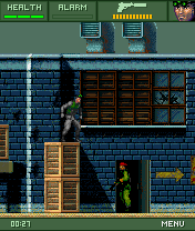 Tom Clancy's Splinter Cell: Extended Ops (J2ME) screenshot: Encounter with a guard