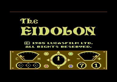 The Eidolon (Commodore 64) screenshot: Title screen