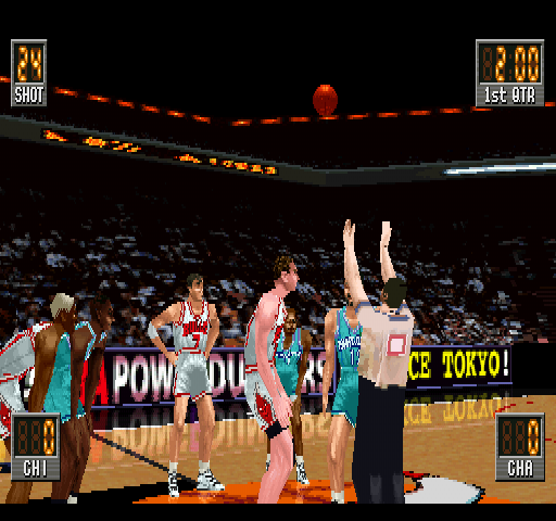 NBA in the Zone 2 (PlayStation) screenshot: And it starts.