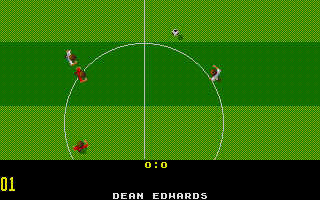 Graham Taylor's Soccer Challenge (Atari ST) screenshot: Watching a match
