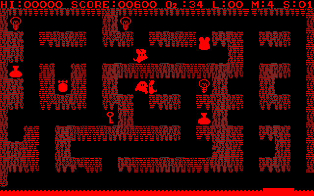 Light Flipper (PC-88) screenshot: Getting myself killed