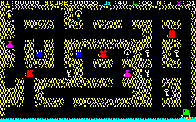 Light Flipper (PC-88) screenshot: First level