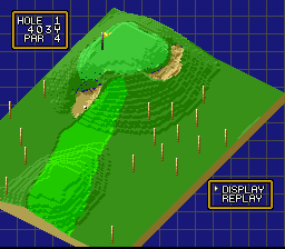 Hole in One (SNES) screenshot: Time to plan out that approach shot...