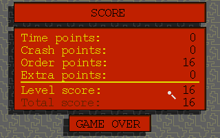 Locomotion (Atari ST) screenshot: End-of-level wrap-up