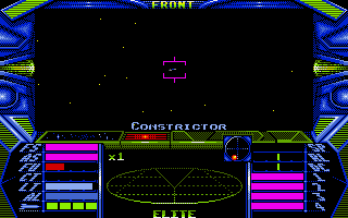 Elite (Amiga) screenshot: The stolen Constrictor!