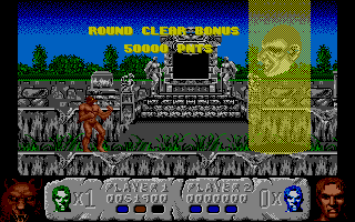 Altered Beast (Atari ST) screenshot: Level one complete