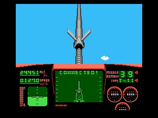 Top Gun (NES) screenshot: Air refuelling.