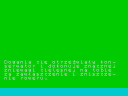 07 Zgłoś Się (ZX Spectrum) screenshot: One of many game over's