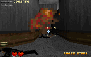 A.D Cop (DOS) screenshot: Barrel blow out