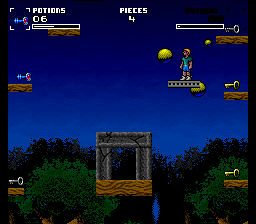 Dream TV (SNES) screenshot: In the key forest