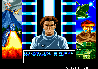 Ninja Commando (Arcade) screenshot: The Story.