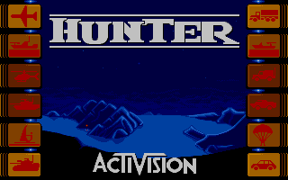 Hunter (Atari ST) screenshot: Title screen