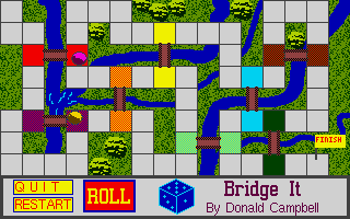 Bridge It (Atari ST) screenshot: Playing