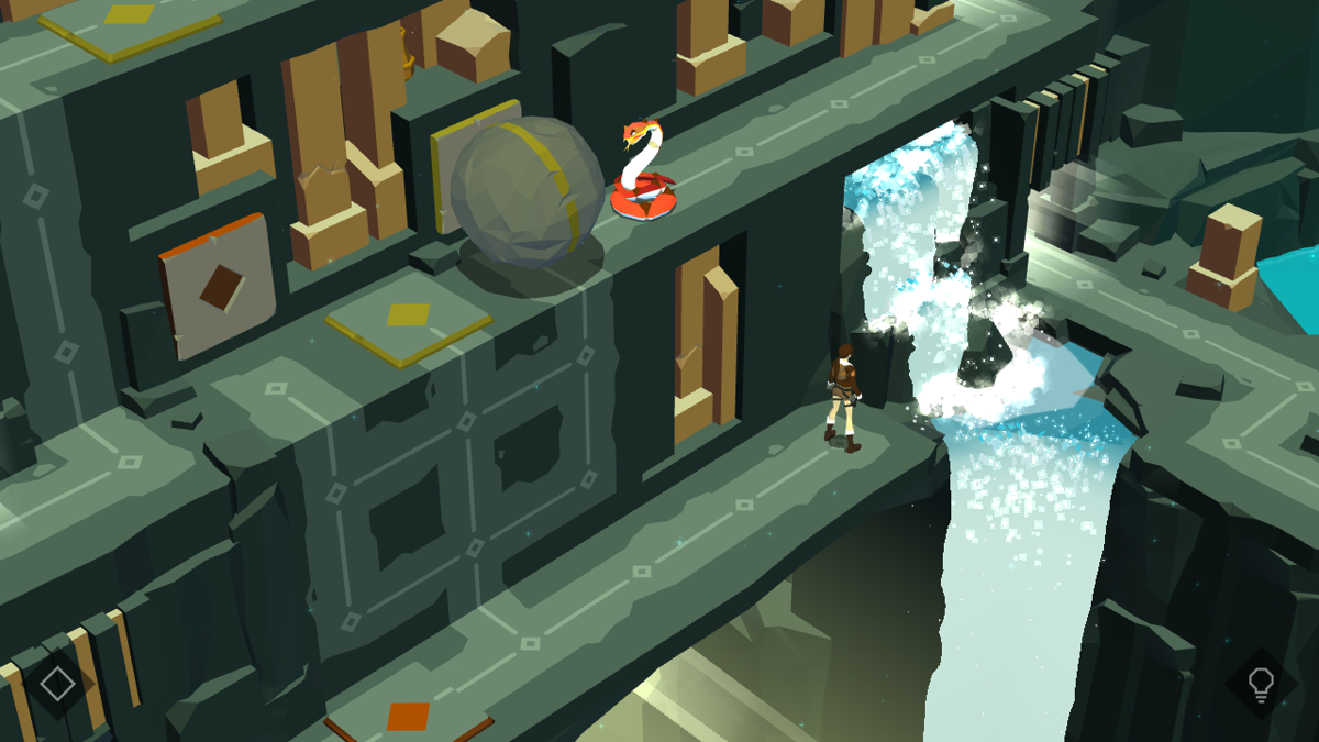 Screenshot of Lara Croft GO (Android, 2015) - MobyGames