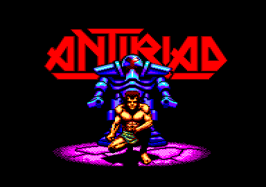 Rad Warrior (Amstrad CPC) screenshot: Title screen
