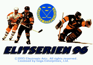 Elitserien 96 (Genesis) screenshot: Title screen