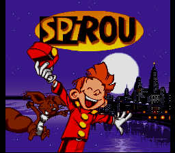 Spirou (SNES) screenshot: Title screen