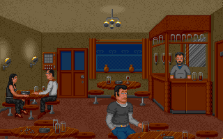 Crime City (Amiga) screenshot: At the Pub
