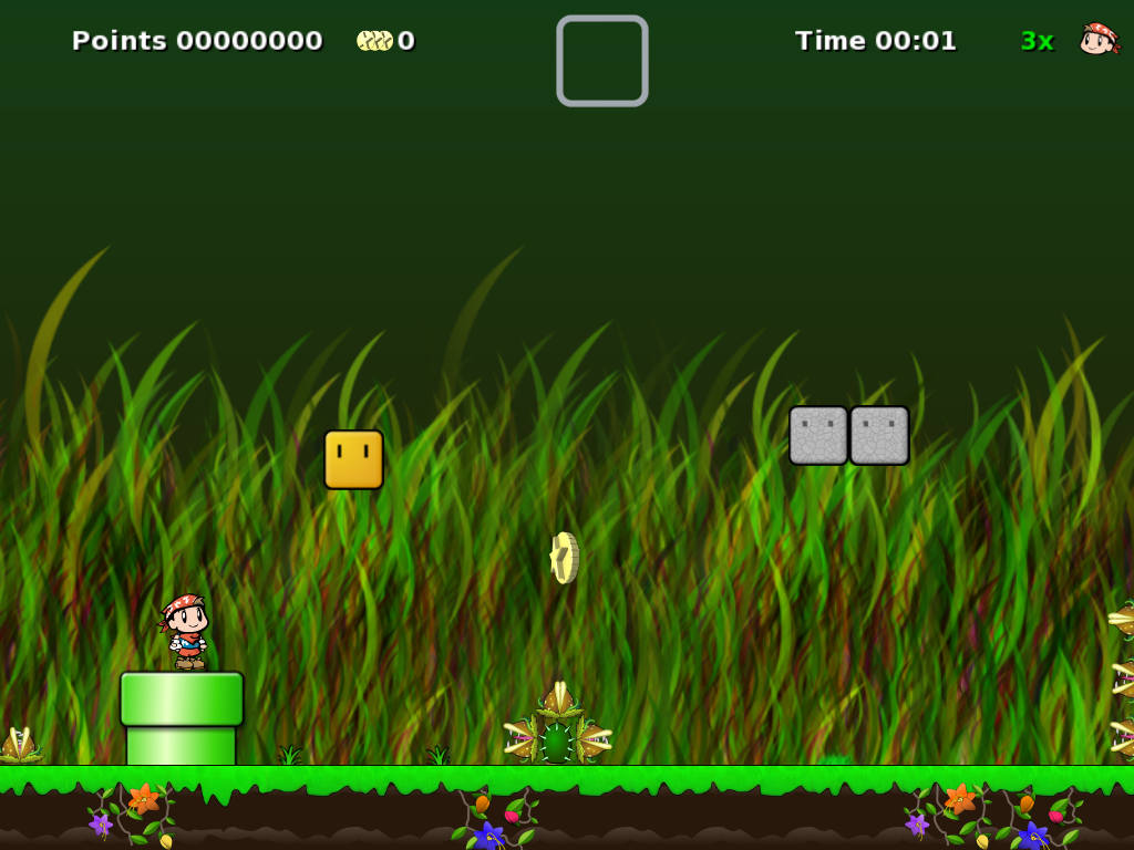 Secret Maryo Chronicles (Windows) screenshot: Grassy.