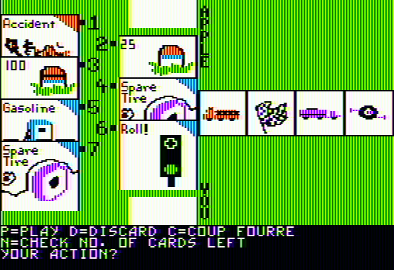 Milestones (Apple II) screenshot: Starting out